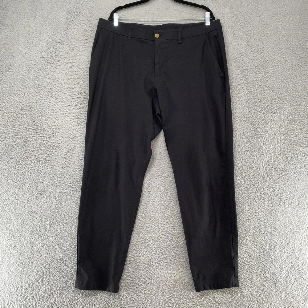 Lululemon ABC Pants Mens 38 Black Classic‎ Fit Stretch Work Golf Office Everyday